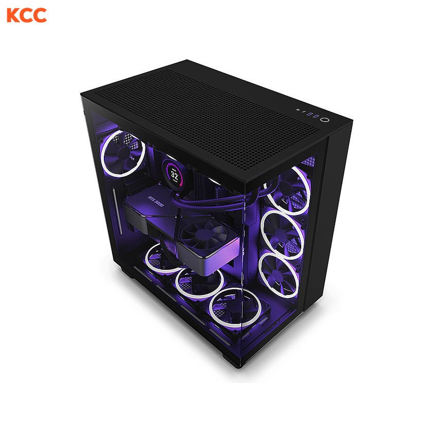 Vỏ case NZXT H9 Flow 2025 All Black (CM-H92FB-01)