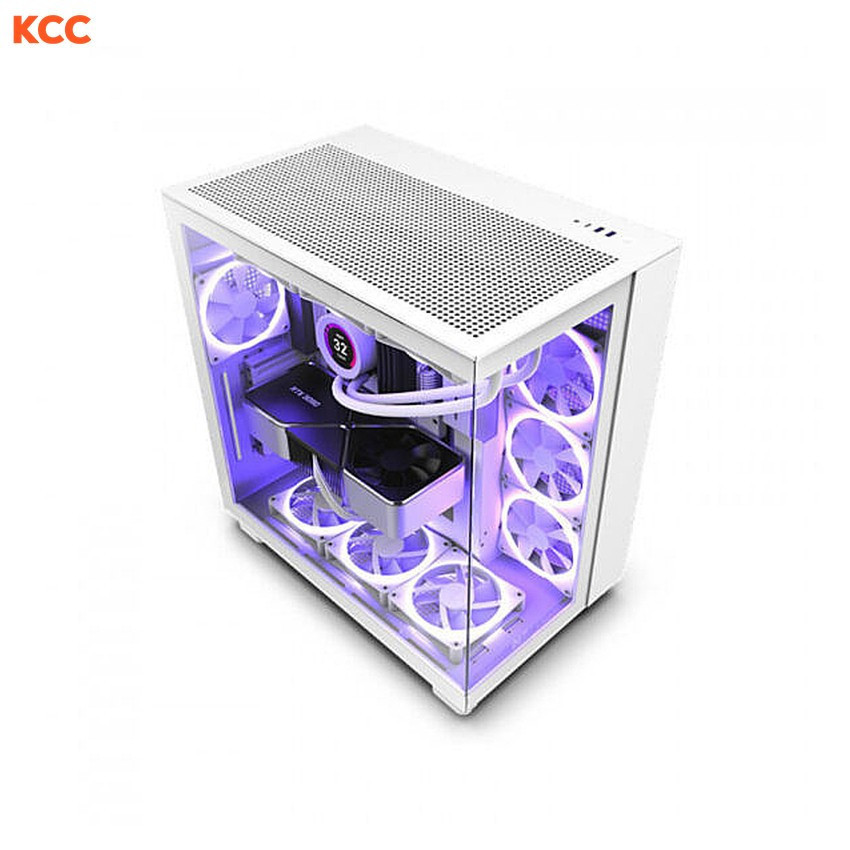 Vỏ case NZXT H9 Flow 2025 All White (CM-H92FW-01)