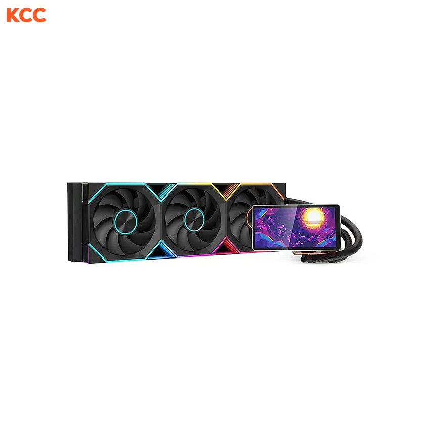 TẢN NHIỆT NƯỚC AIO LEOPARD PRO FLOW 360 LED RGB MÀN HÌNH LCD BLACK