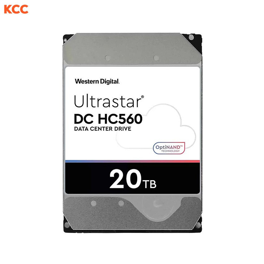 Ổ cứng HDD Western Digital Ultrastar HC560 20TB 3.5 SATA3 Ultra 512E SE 512MB Cache 7200RPM (WUH722020ALE6L4)