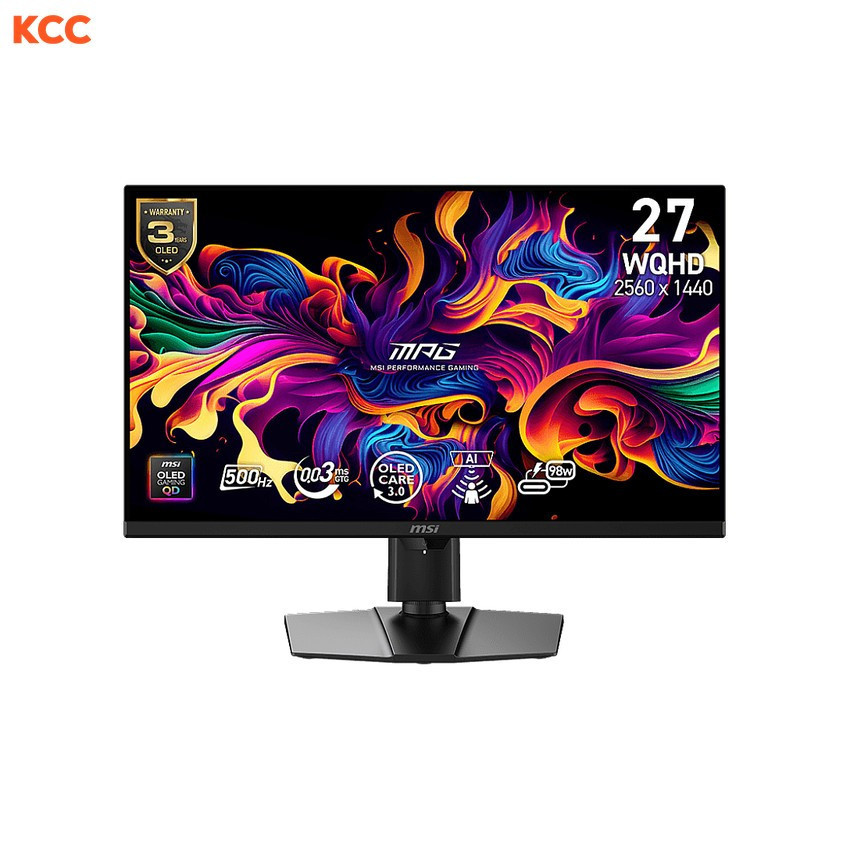 Màn hình gaming MSI MPG 271QR QD-OLED X50 (27in / QHD / OLED / 500Hz / 0.03ms)