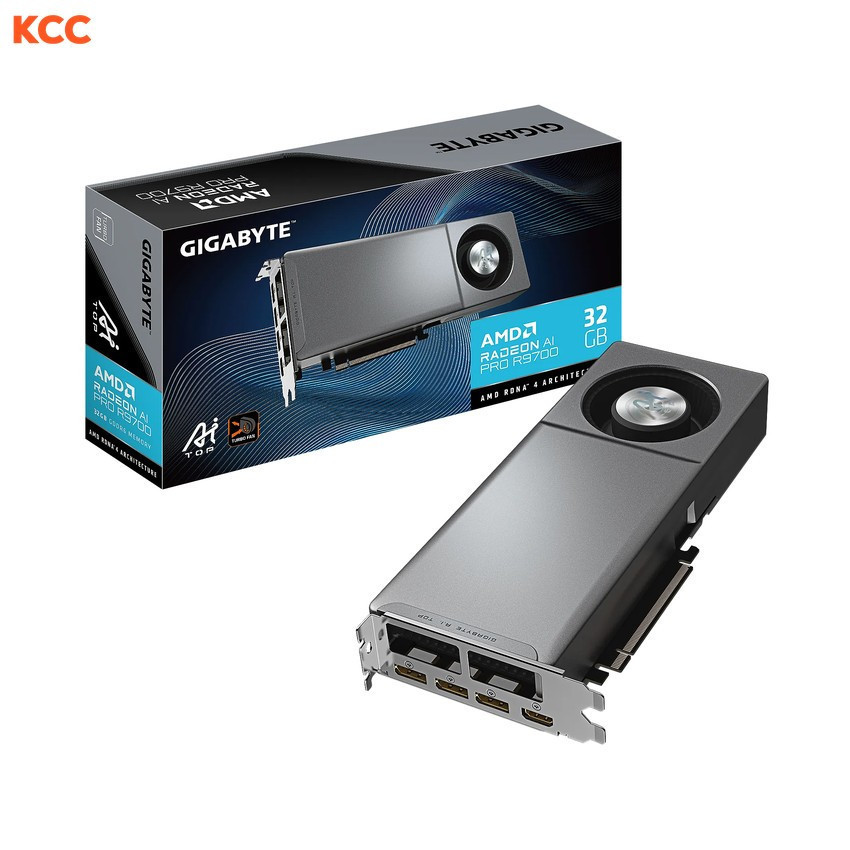 VGA Gigabyte Radeon AI PRO R9700 AI TOP 32G (GV-R9700AI TOP-32GD)