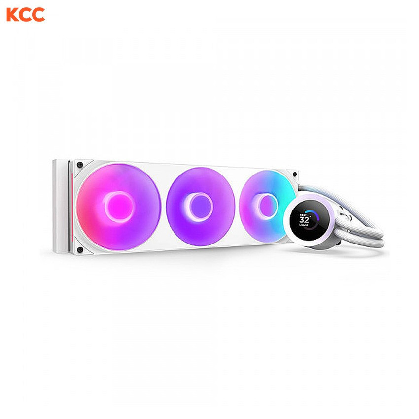Tản nhiệt nước AIO NZXT KRAKEN PLUS 360 RGB V2 WHITE (RL-KR360-W2)