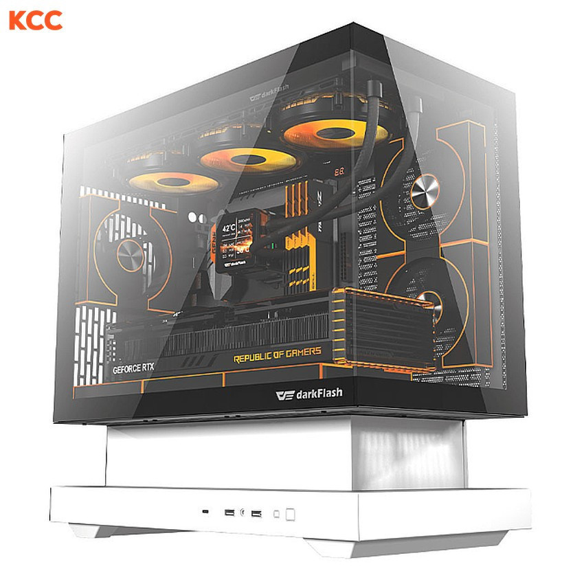 Vỏ case Darkflash  Art Ultra F1 Black&White (M-ATX/ Màu trắng)