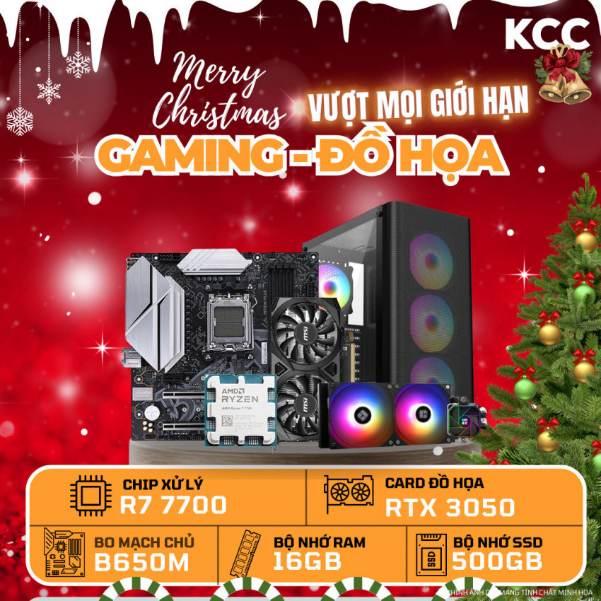 PC KCC AMD R7-7800X3D / VGA RTX 3050