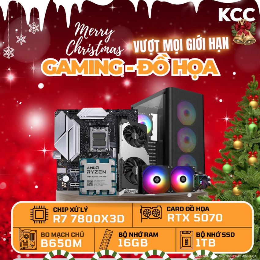 PC KCC AMD R7-7800X3D / VGA RTX 5070