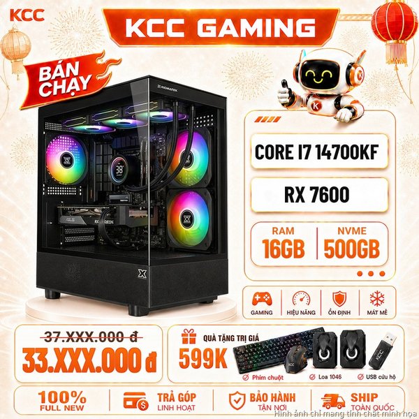 PC KCC Intel i7-14700KF / VGA RX 7600