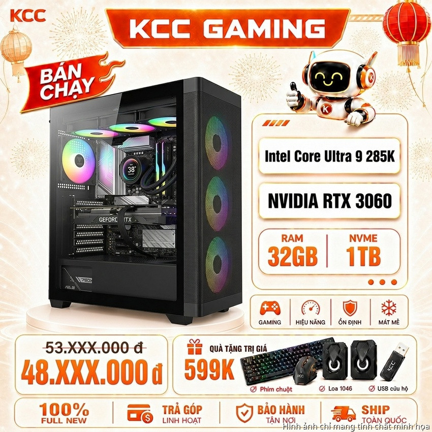 PC KCC Intel U9-285K / VGA RTX 3060