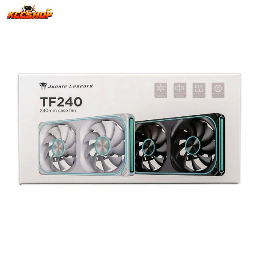 Fan case Jungle Leopard TF240 Trắng ngược