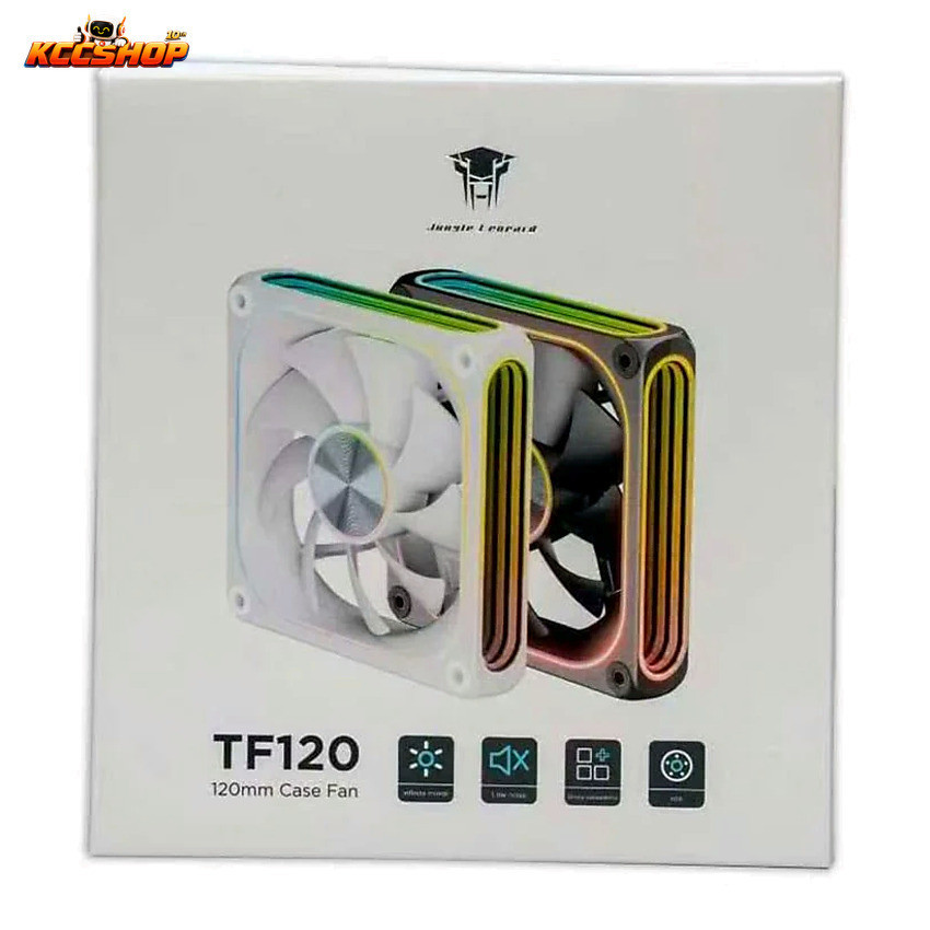 Fan case Jungle Leopard TF120 Trắng xuôi