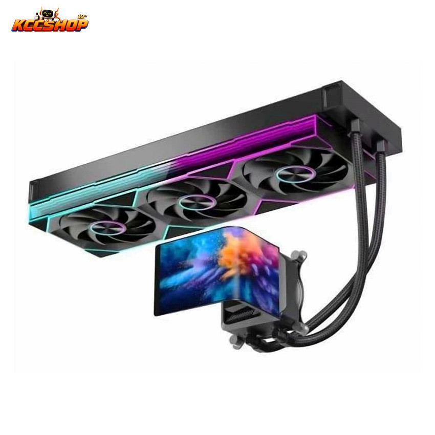 Tản nhiệt nước AIO Leopard Chill ARC 360 LCD Cong | Rad 360mm, Màn hình LCD cong, Đen