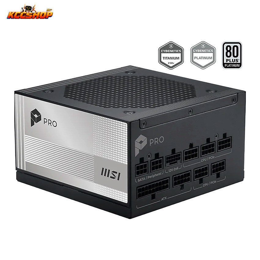 Nguồn máy tính MSI PRO A1000PL PCIE5 (1000W / 80 Plus Platinum / Full-Modular / ATX / Đen)