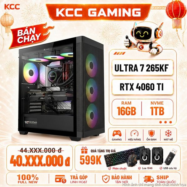 PC KCC Intel U7-265KF / VGA RTX 4060 Ti