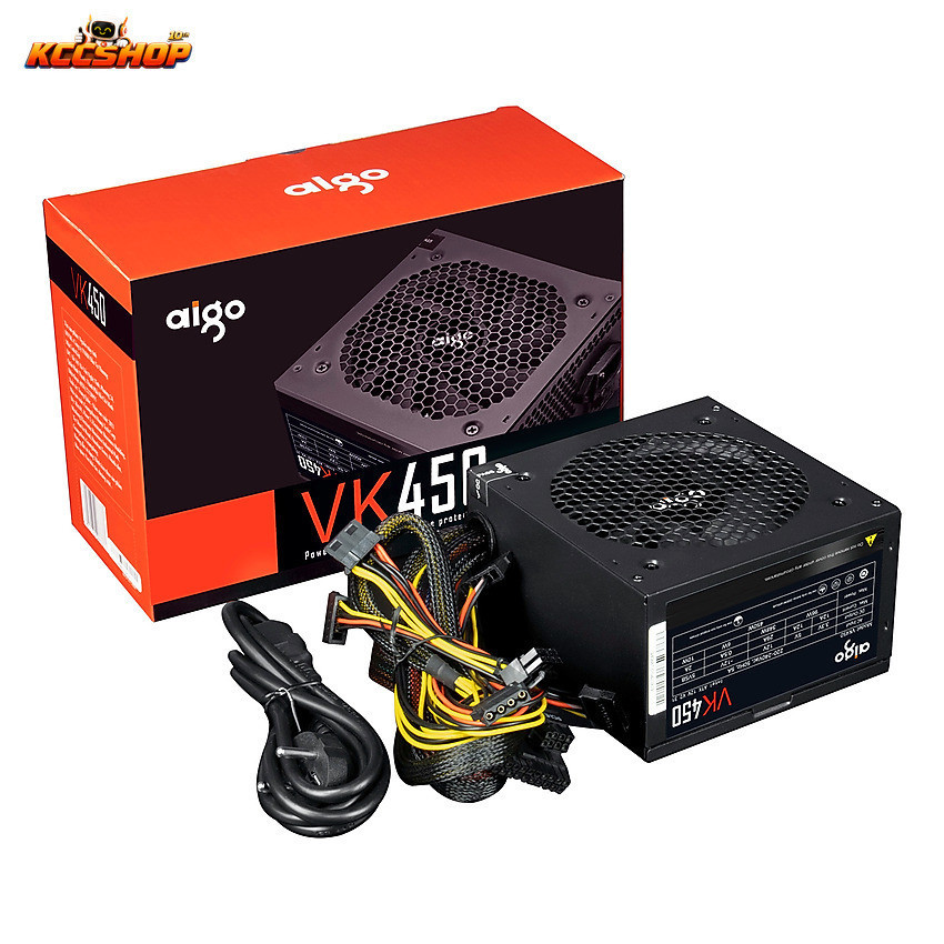 Nguồn máy tính AIGO VK450 - 450W (Màu Đen)