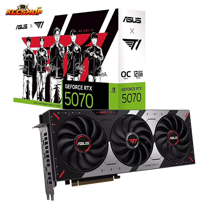 VGA ASUS T1 GeForce RTX 5070 12GB GDDR7 OC Edition ( T1-RTX5070-O12G-GAMING)
