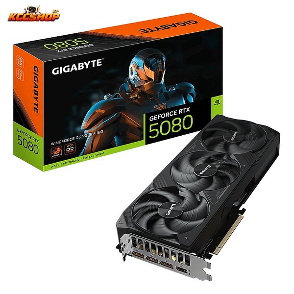 VGA Gigabyte GeForce RTX 5080 WINDFORCE OC V2 SFF 16G (GV-N5080WF3OCV2-16GD)