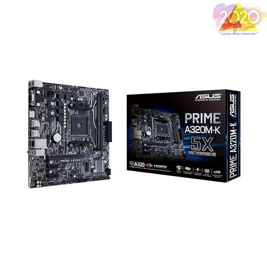 Mainboard ASUS PRIME A320M-K (AMD A320, Socket AM4, ATX, 2 khe RAM DDR4)