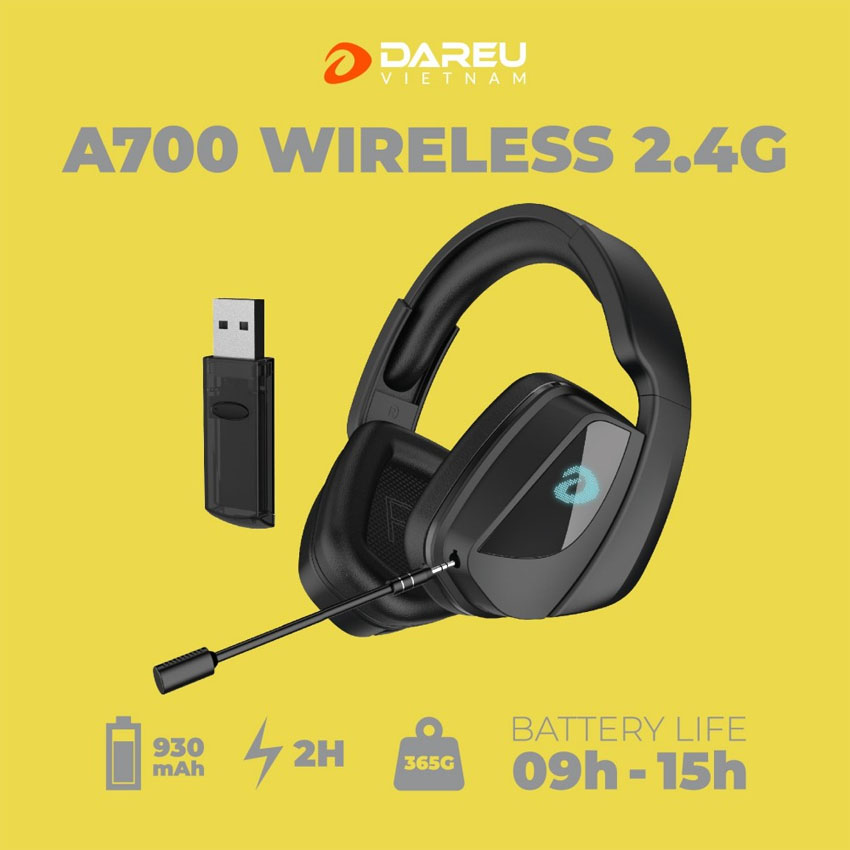 Tai nghe không dây DAREU A700 WIRELESS 2.4G