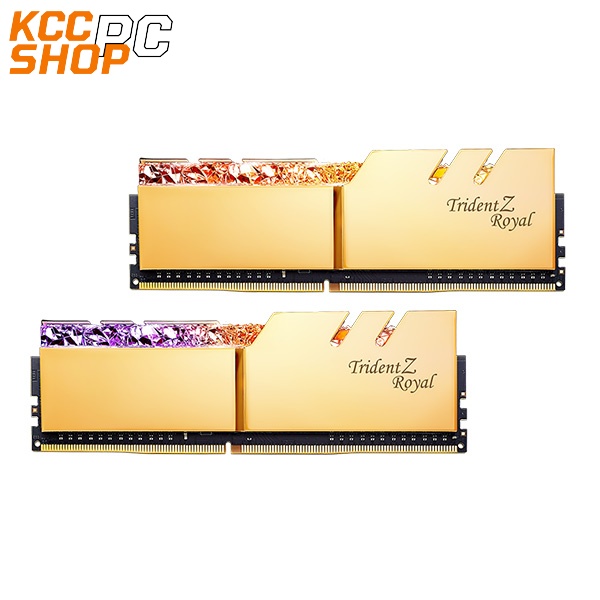 RAM Desktop Gskill Trident Z Royal (F4-3000C16D-16GTRG) 16GB (2x8GB) DDR4 3000Mhz
