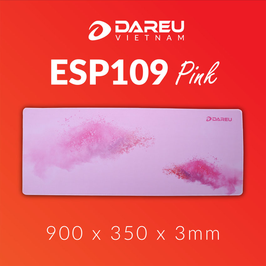 Bàn di chuột DAREU ESP109 PINK (900 x 350 x 3mm)
