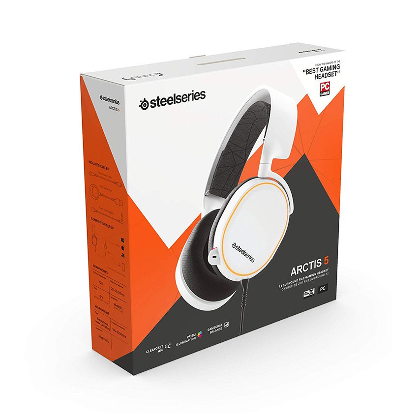 Tai nghe SteelSeries Arctis 5 2019 White 61507