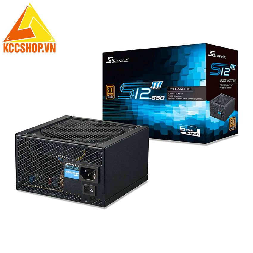 Nguồn máy tính SeaSonic S12III-650  (650GB3) - 80 PLUS® BRONZE