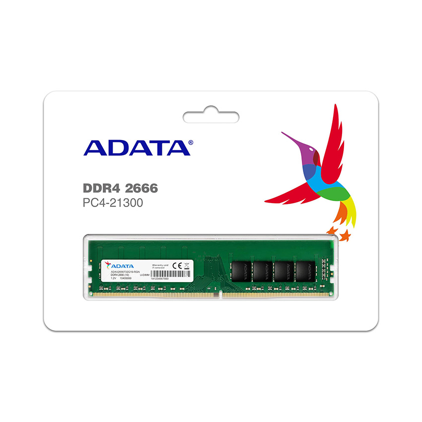 Ram Desktop Adata Retail Premier (AD4U26668G19-RGN) 8GB (1x8GB) DDR4 2666Mhz