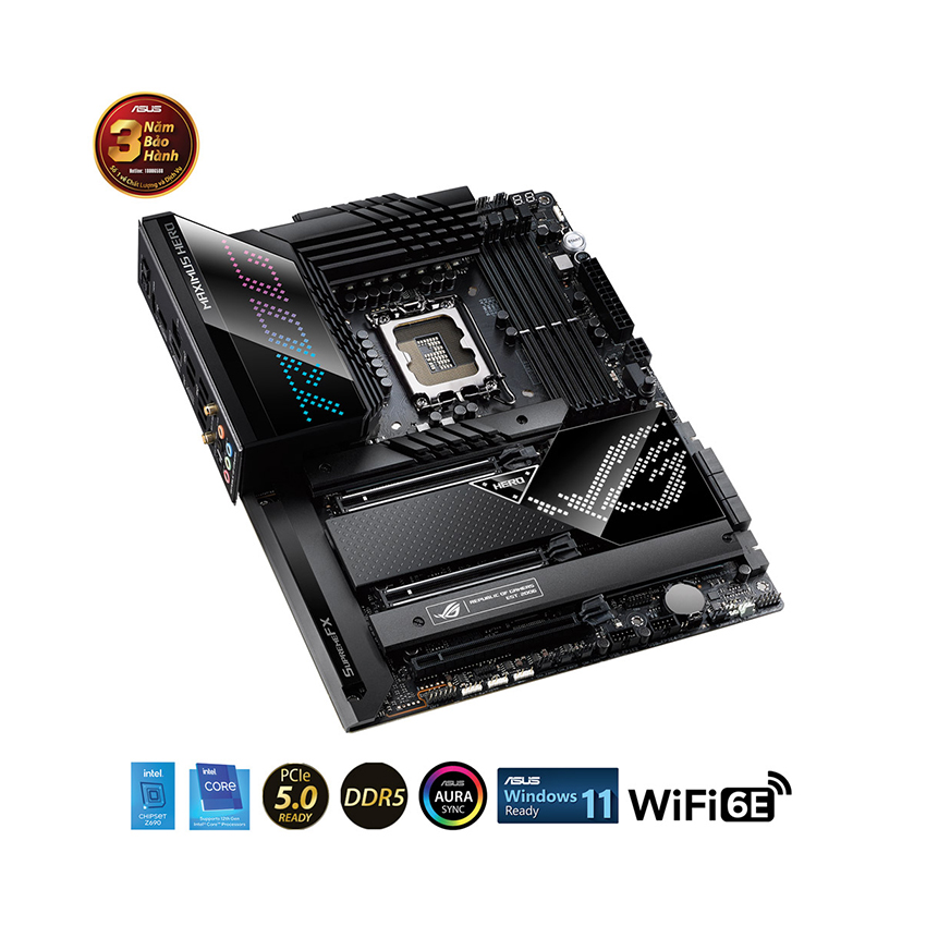 Mainboad Asus ROG MAXIMUS Z690 HERO (Intel Z690, Socket 1700, ATX, 4 khe RAM DDR5)