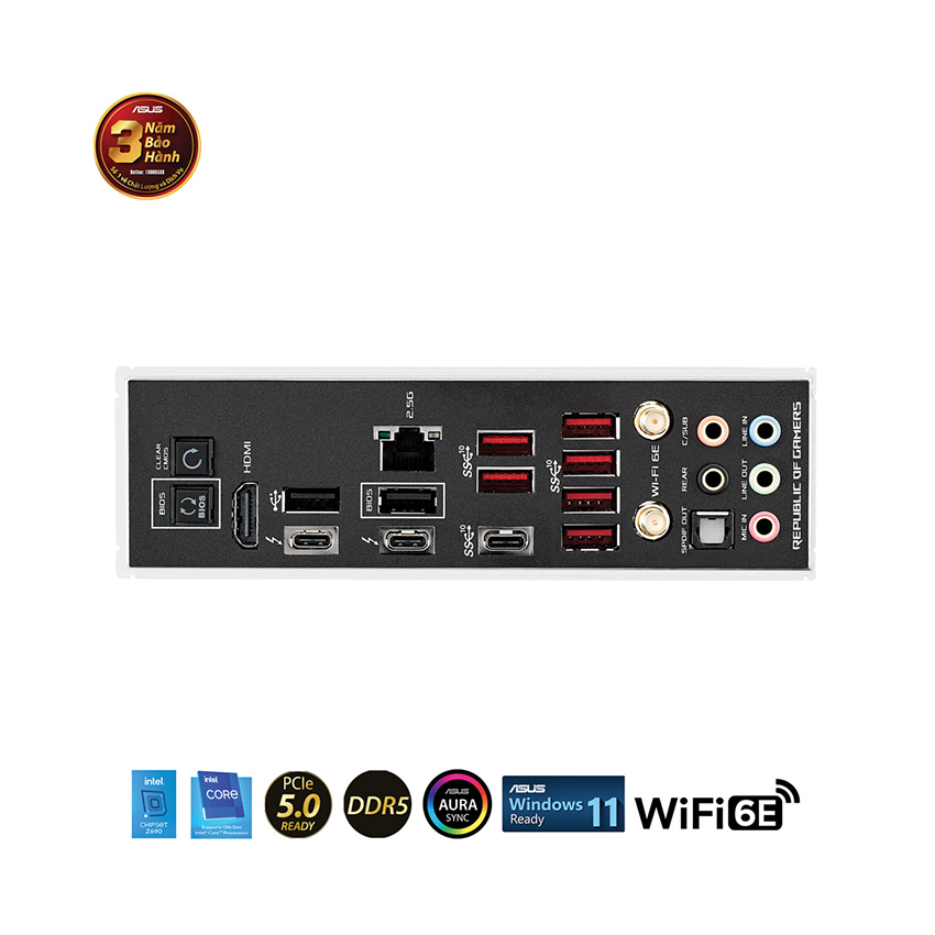 Mainboad Asus ROG MAXIMUS Z690 HERO (Intel Z690, Socket 1700, ATX, 4 khe RAM DDR5)