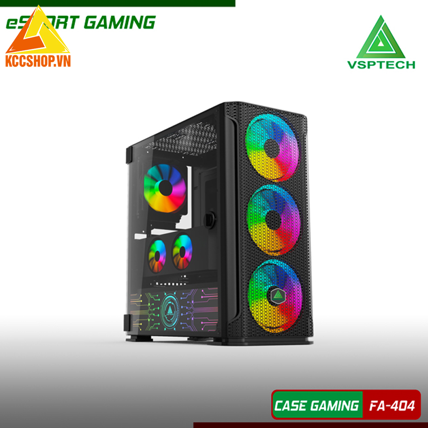 Case VSPTECH Gaming FA-404B (Tặng 3 Fan RGB)