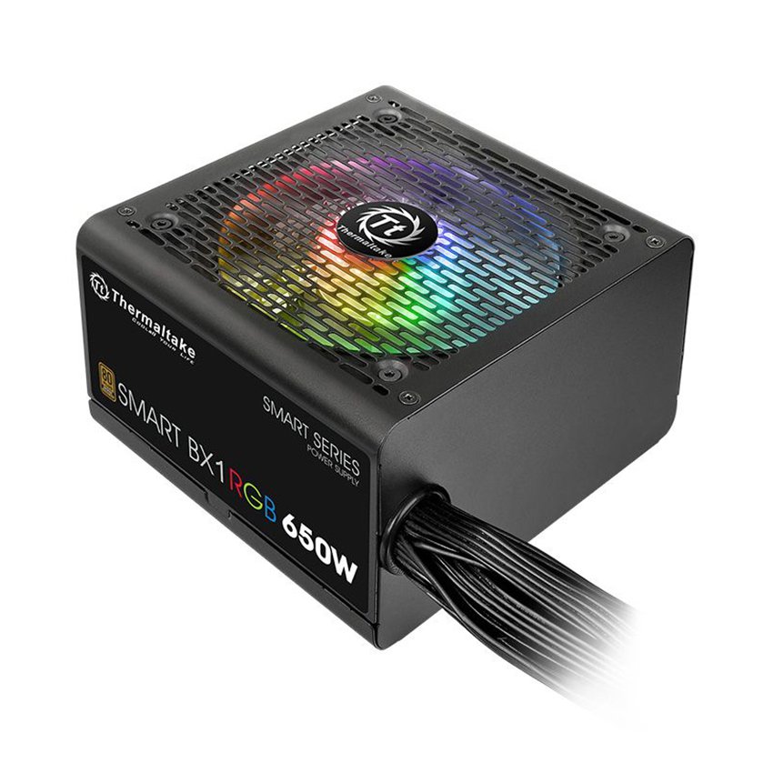 Nguồn Thermaltake Smart BX1 RGB 650W (80 Plus Bronze/Màu Đen/Fan RGB)