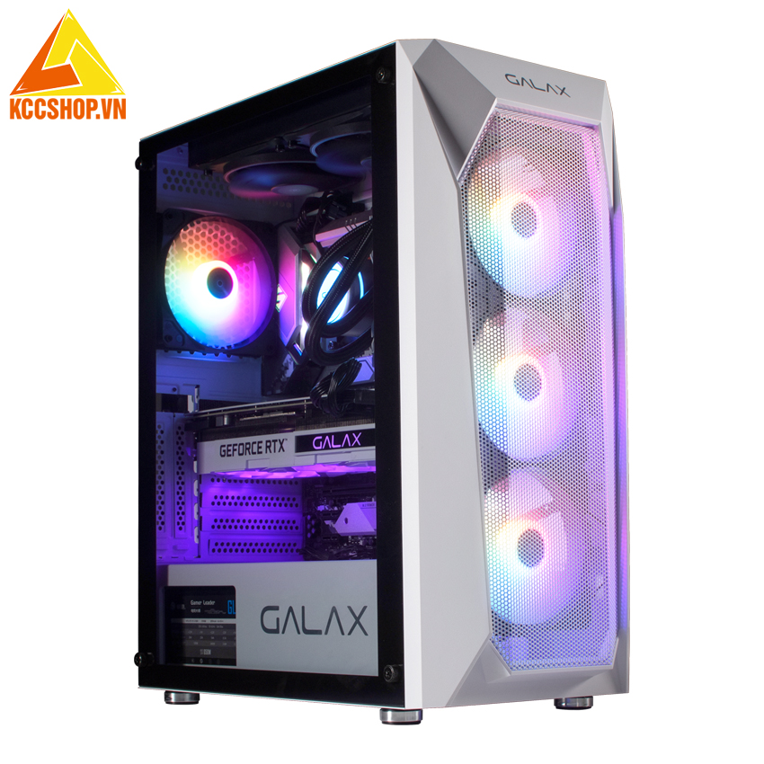 Case Galax Gaming Revolution-05 White ( Kèm 4 Fan RGB ) 