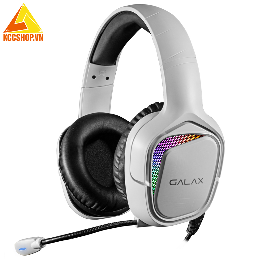 Tai Nghe GALAX Gaming Headset SONAR-04 (SNR-04W) USB 7.1 Channel RGB (Màu trắng)