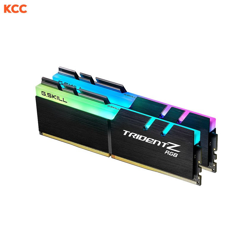 RAM Desktop Gskill Trident Z RGB (F4-3000C16D-32GTZR) 32GB (2x16GB) DDR4 3000MHz