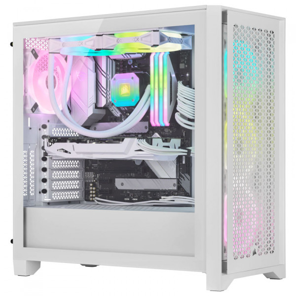 Vỏ máy tính Corsair iCUE 4000D RGB AIRFLOW QL True White - CC-9011232-WW - 