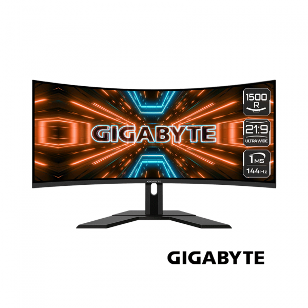 Màn hình Gigabyte G34WQC A-EK (34inch/QHD/VA/144Hz/1ms/350nits/HDMI+DP+USB/Loa/FreeSync/Cong)