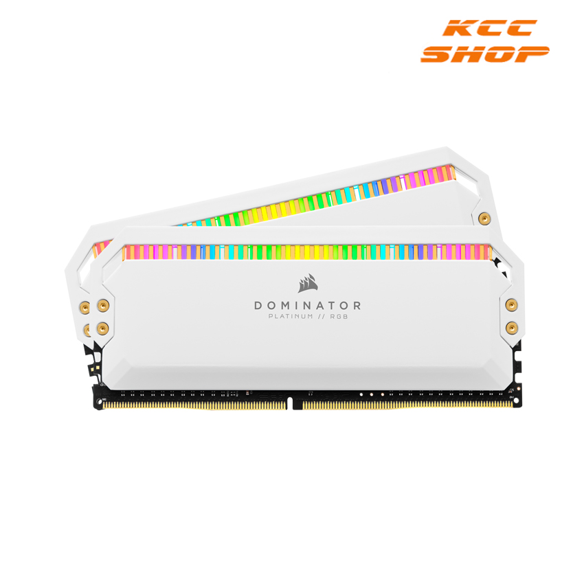 Ram Desktop Corsair Dominator Platinum White RGB (CMT32GX4M2C3200C16W) 32GB (2x16G) DDR4 3200MHz