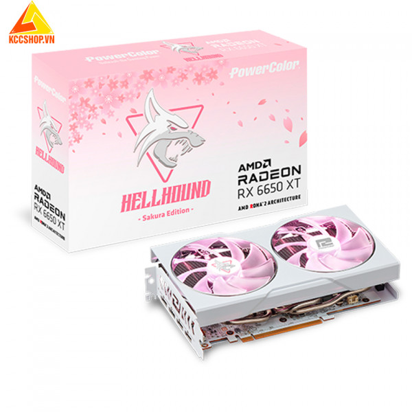 VGA PowerColor Hellhound Sakura AMD Radeon RX 6650 XT 8GB GDDR6