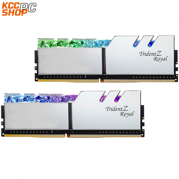 Ram Desktop Gskill Trident Z Royal (F4-3600C18D-32GTRS) 32GB (2x16GB) DDR4 3600Mhz