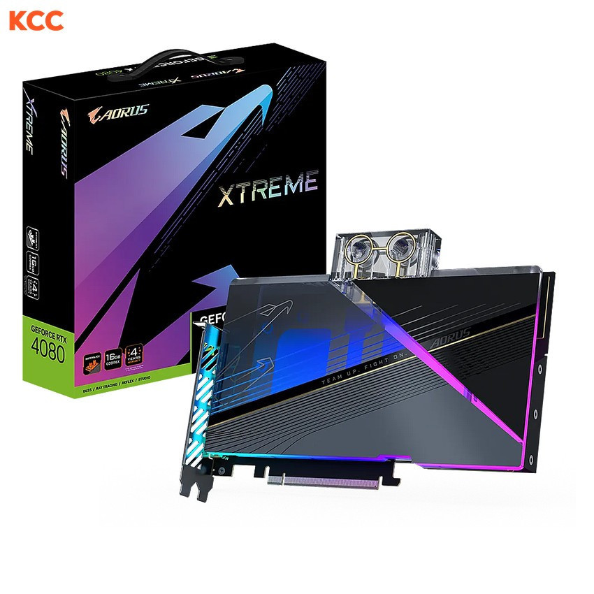 VGA GIGABYTE AORUS GeForce RTX 4080 16GB XTREME WATERFORCE WB (GV-N4080AORUSX WB -16GD)