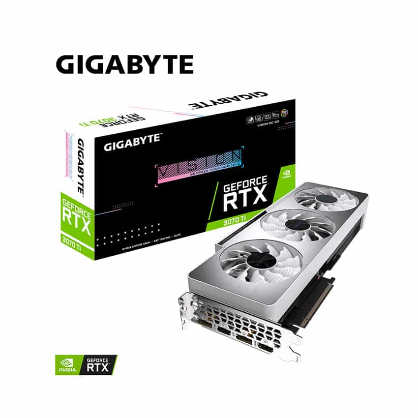 VGA Gigabyte RTX 3070 VISION OC - 8GD (8GB GDD6, 256-bit, HDMI +DP) (GV-N3070VISION OC-8GD)