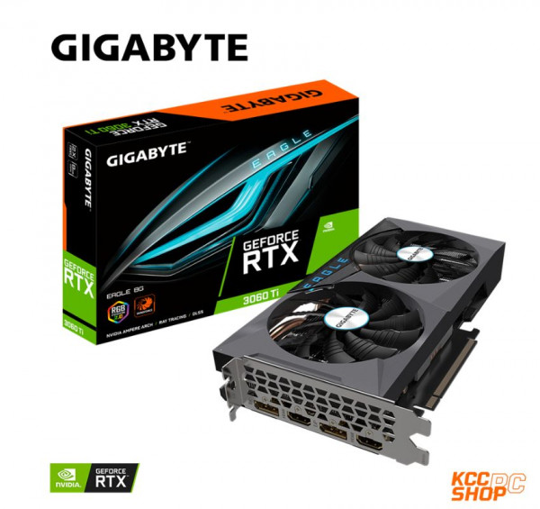 VGA GIGABYTE GeForce RTX 3060 Ti EAGLE 8G (N306TEAGLE-8GD)