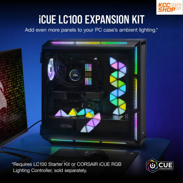 Bộ đèn chiếu sáng Corsair iCUE LC100 Smart Case Lighting Triangles ...