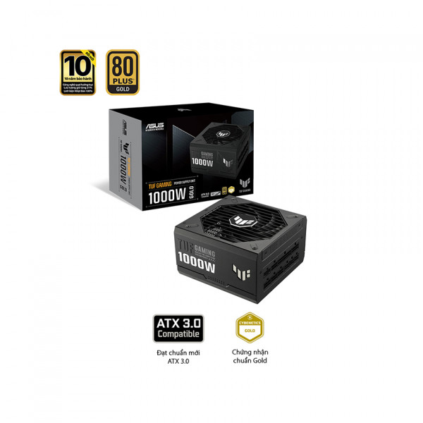 Nguồn Asus TUF Gaming 1000W Gold ATX3.0 ( Pci Gen 5.0 /80 Plus Gold/Màu Đen/Full Modular)
