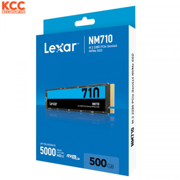 Ổ cứng SSD Lexar NM710 500GB – PCIe 4.0 x4 NVMe M.2 (LNM710X500G-RNNNG)