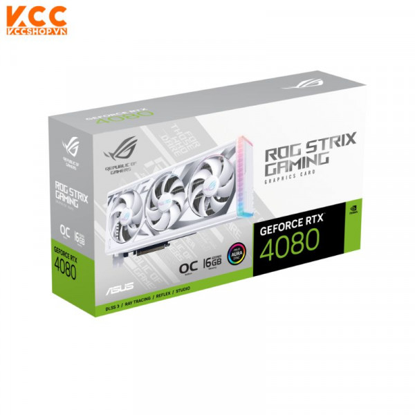 VGA ASUS ROG Strix GeForce RTX 4080 OC White Edition 16GB GDDR6X