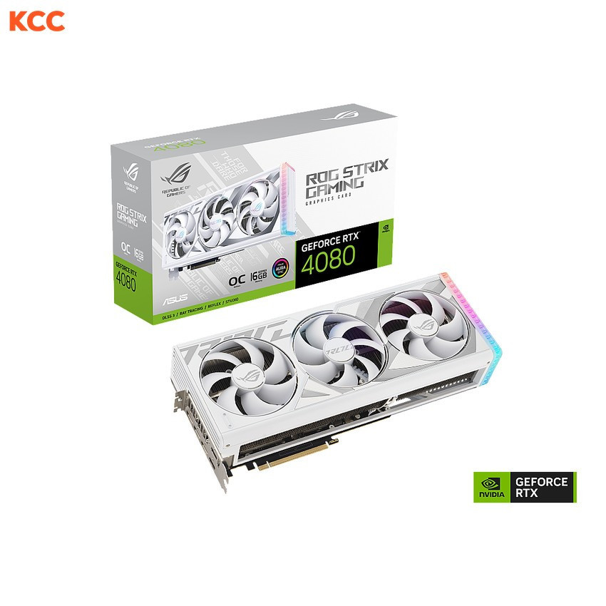 VGA ASUS ROG Strix GeForce RTX 4080 OC White Edition 16GB GDDR6X