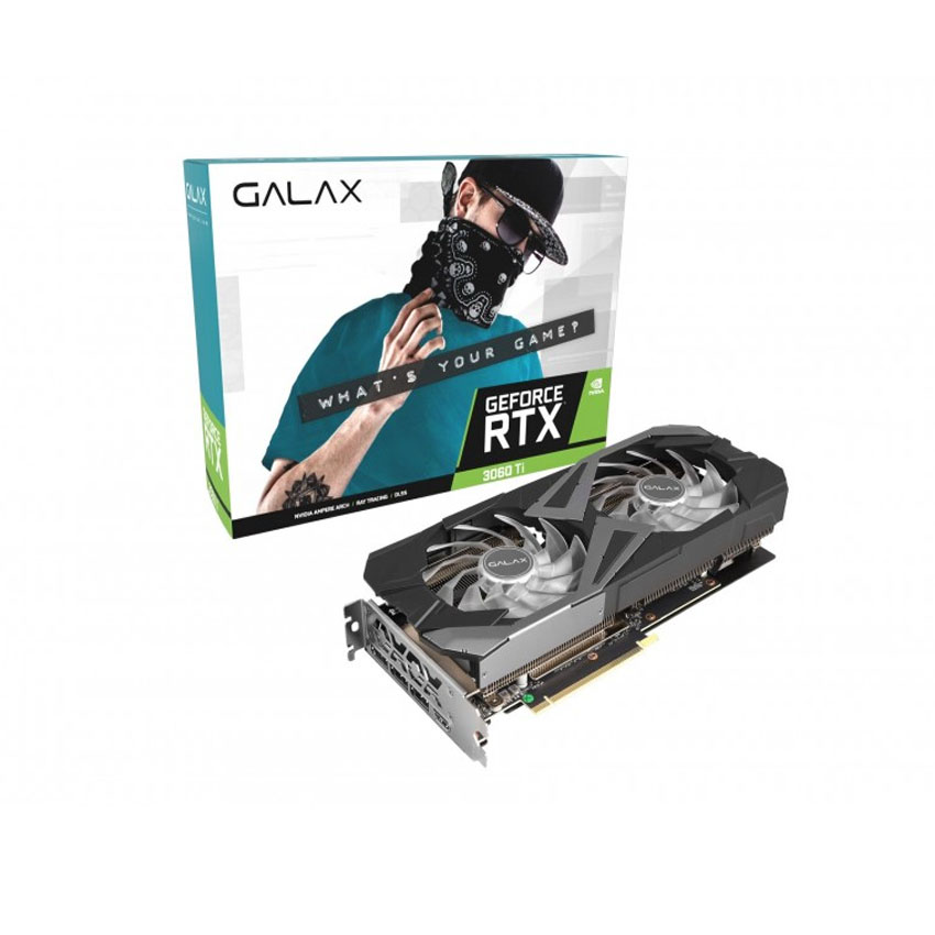 Card đồ họa GALAX RTX 3060 Ti 8GB EX Black (1-Click OC)