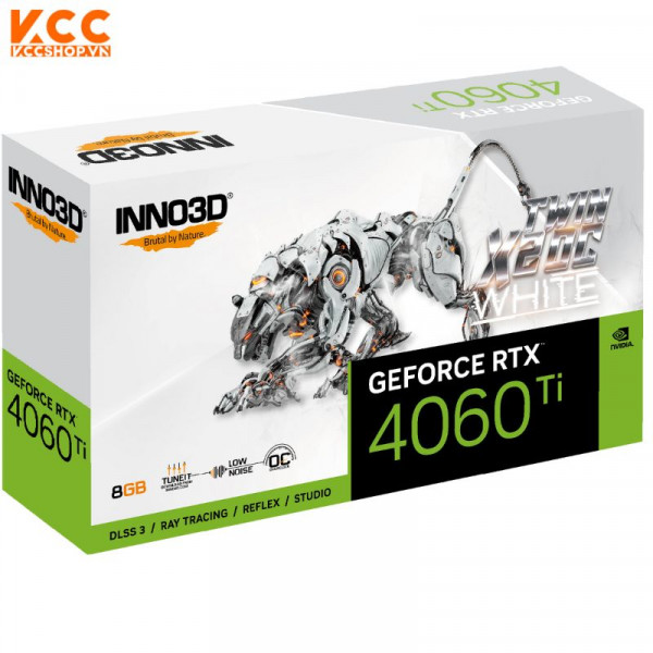 VGA INNO3D GEFORCE RTX 4060 Ti 8GB TWIN X2 OC WHITE