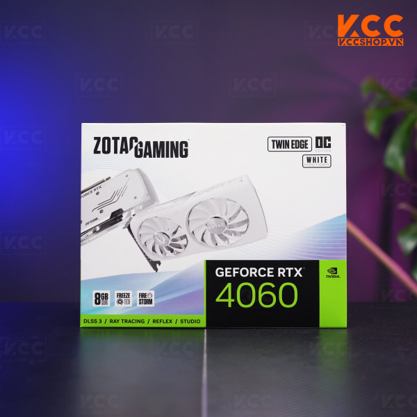 VGA ZOTAC GAMING GeForce RTX 4060 8GB Twin Edge OC White Edition